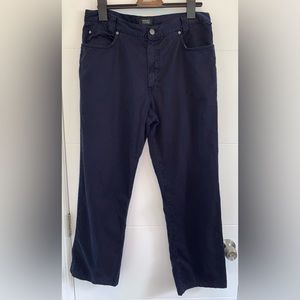 Versace Men's V2 Classic Blue 100% Cotton Pants 38